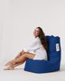 Atelier Del Sofa Diamond - Blue Saco de judas para jardin Azul Tejido poliester impermeable Comodidad y relajacion 60x90cm Max 200kg